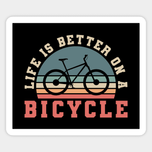 LIFE IS BETTER ON A BIKE RETRO Sticker